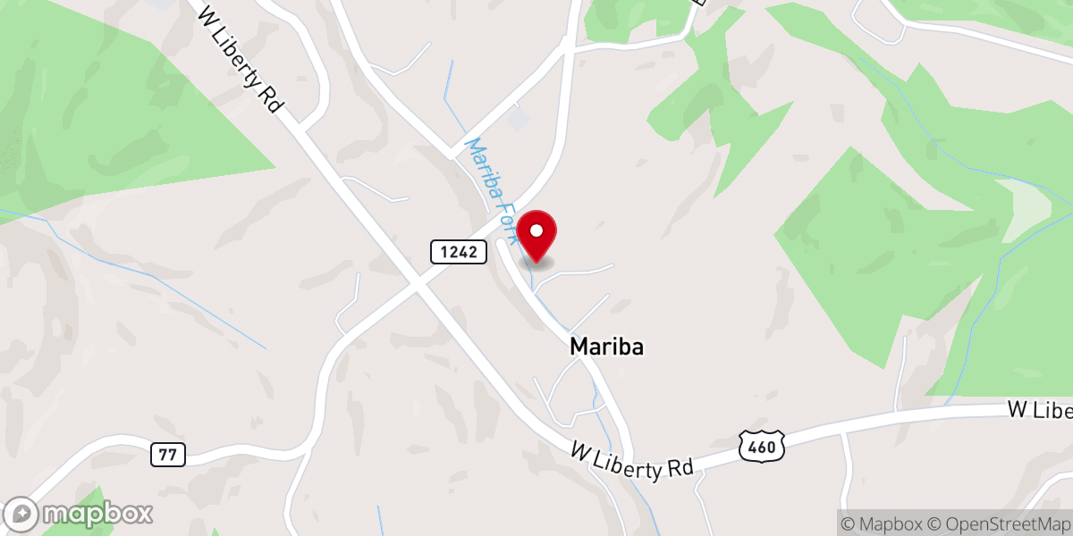 Map showing location of Mariba Church Of God