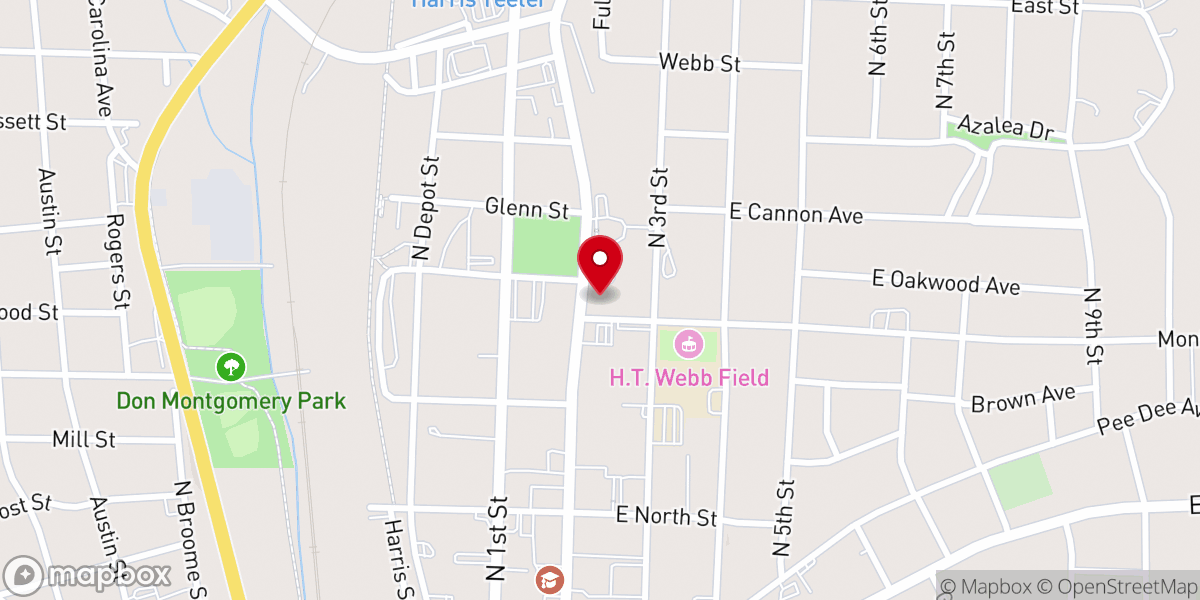 Map showing location of Our Lady of the Annunciation Catholic Church