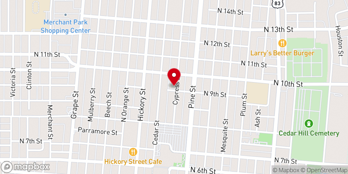 Map showing location of Grace Fellowship