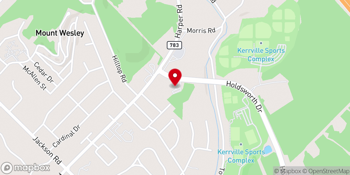 Map showing location of Live Oak Church of Christ