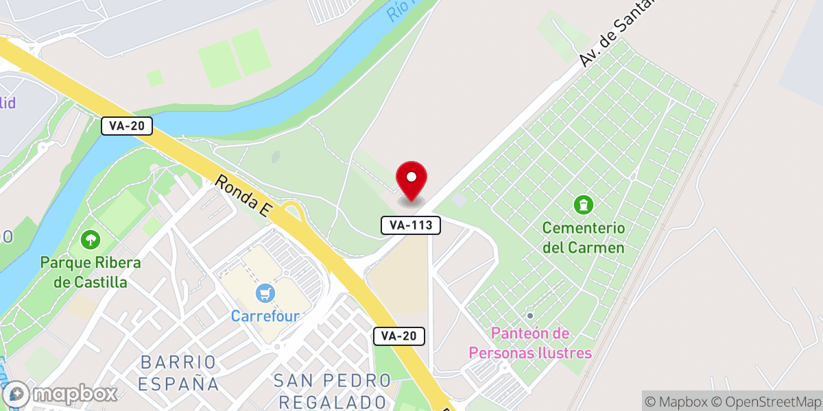 Map showing location of Convento Jesús María (concepcionistas franciscanas)