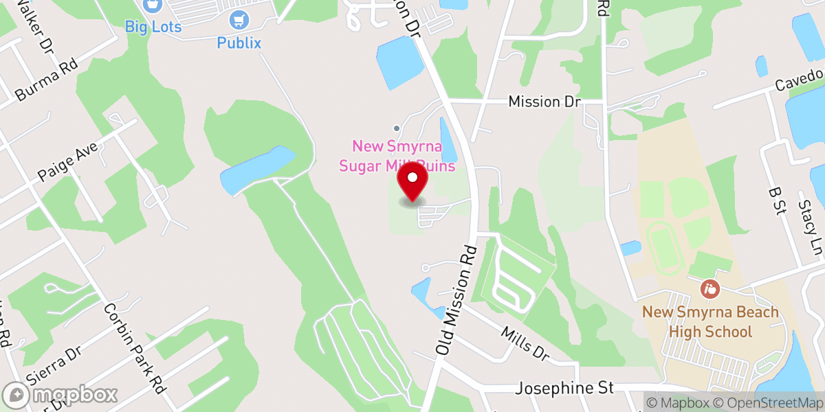Map showing location of Calvary NSB