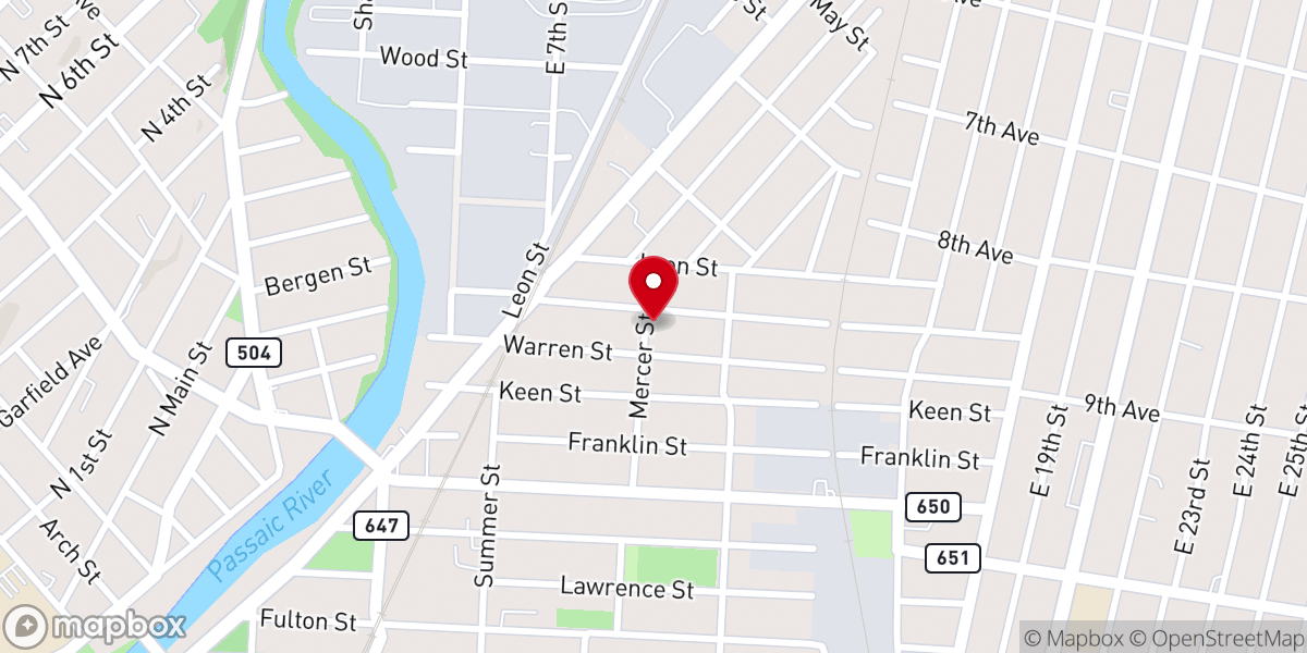 Map showing location of Unity Missionary Church
