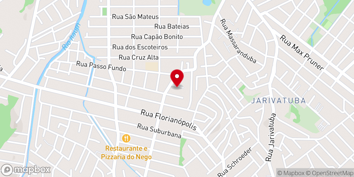 Map showing location of Igreja Pentecostal Cristo é a Vida