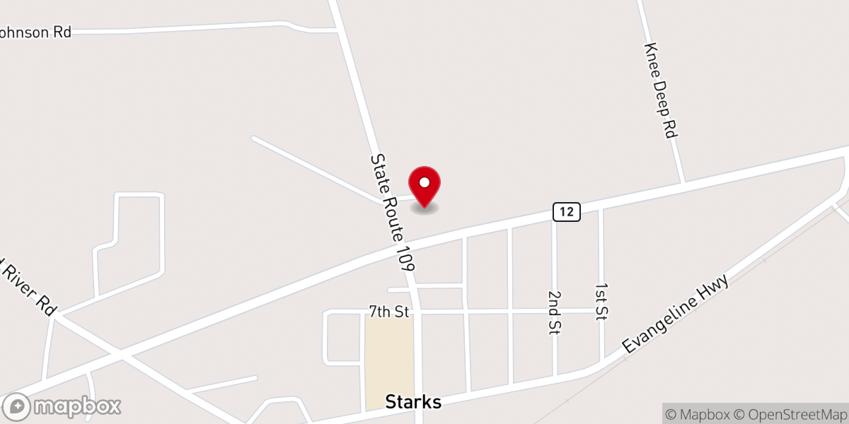 Map showing location of Calvary Apostolic Church