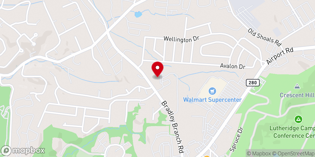 Map showing location of Living Grace Church