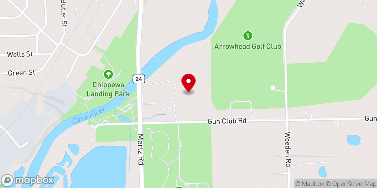 Map showing location of Restoration Outreach Center