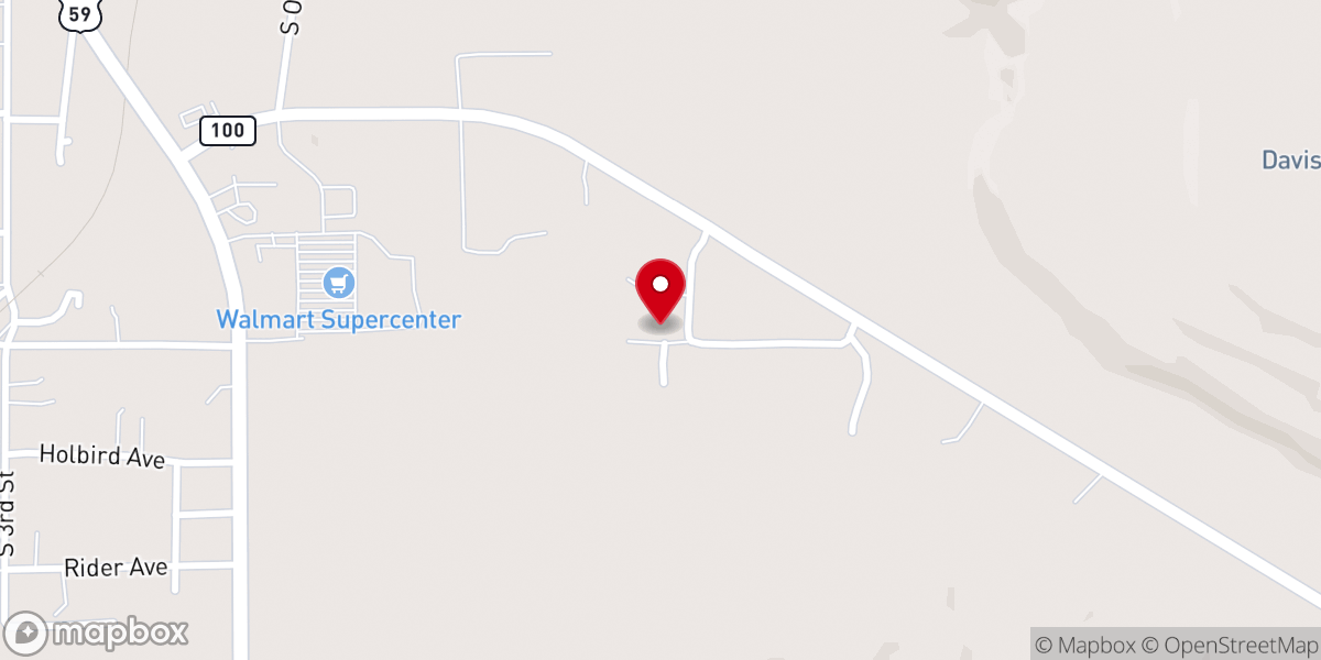 Map showing location of Pleasant View Church of Christ