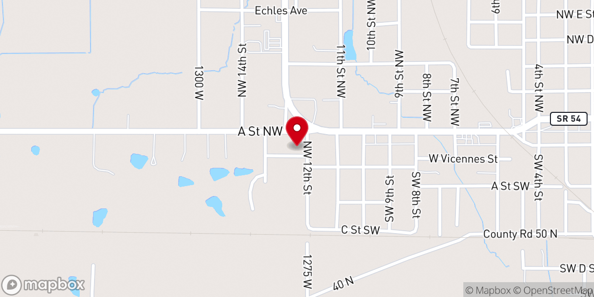 Map showing location of Linton 12th street church of God