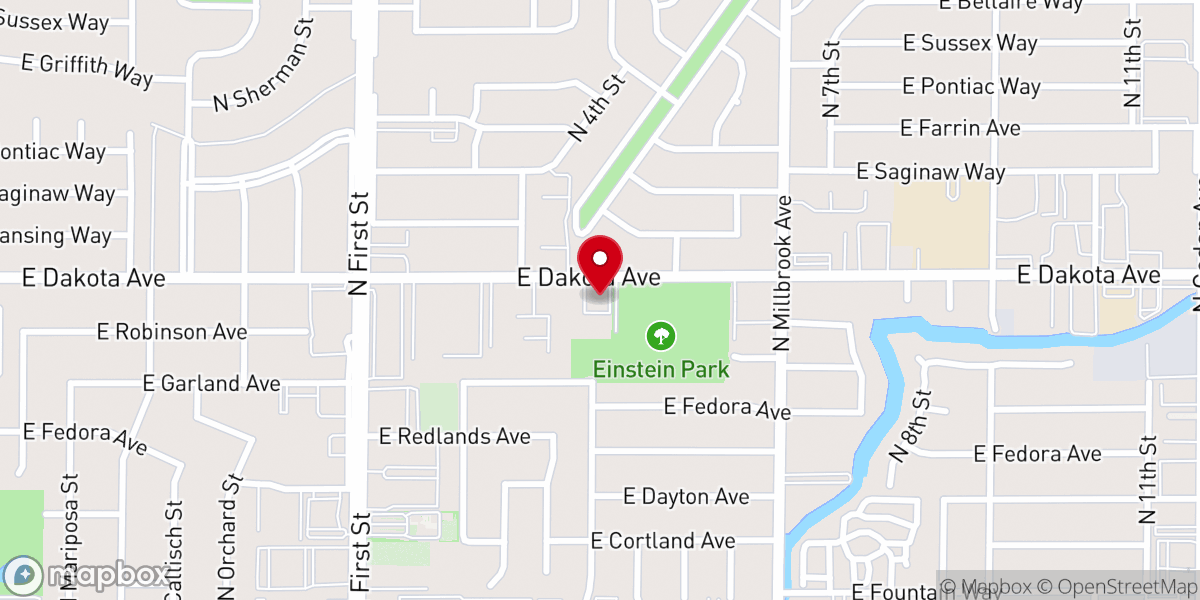 Map showing location of Faith Chapel Christian Center