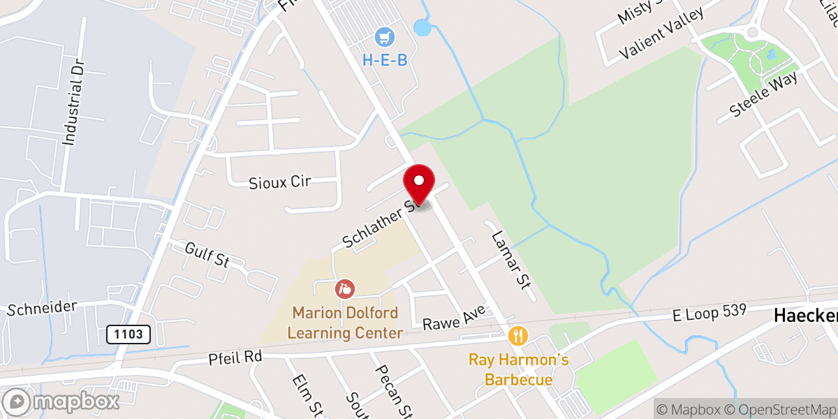 Map showing location of Cibolo Grange 1541
