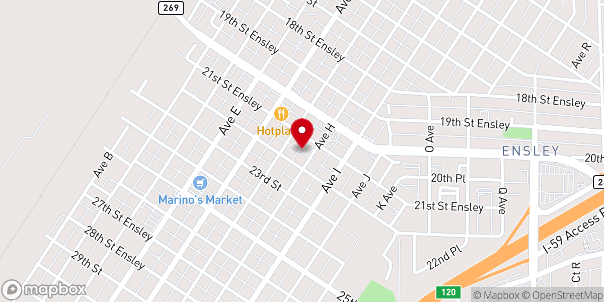 Map showing location of Saint Anthony of Padua Catholic Church