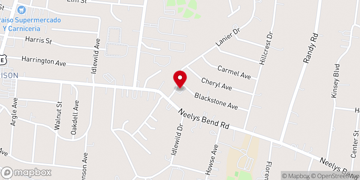 Map showing location of Madison Church of the Nazarene