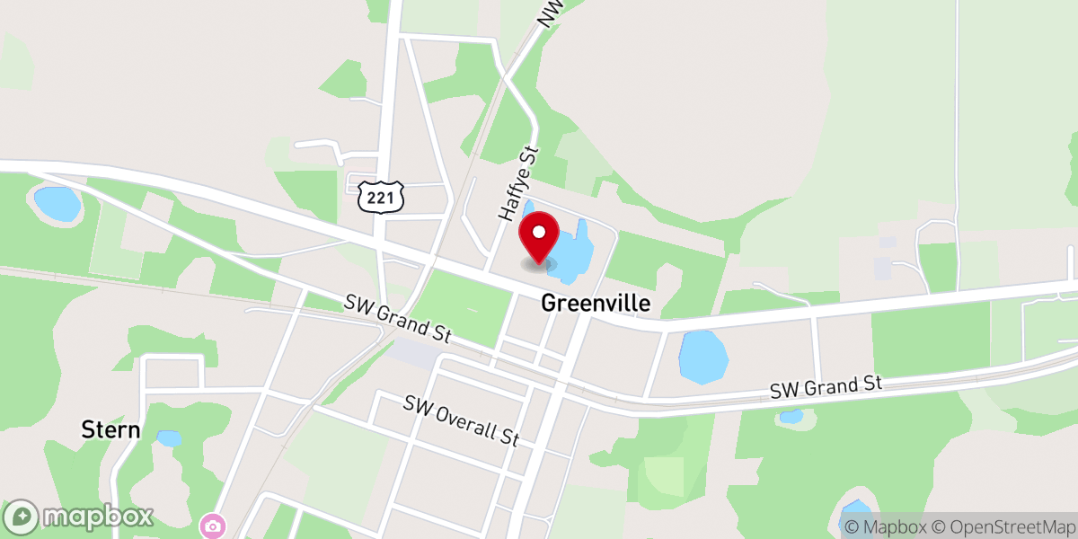 Map showing location of Renewed Life Outreach Center