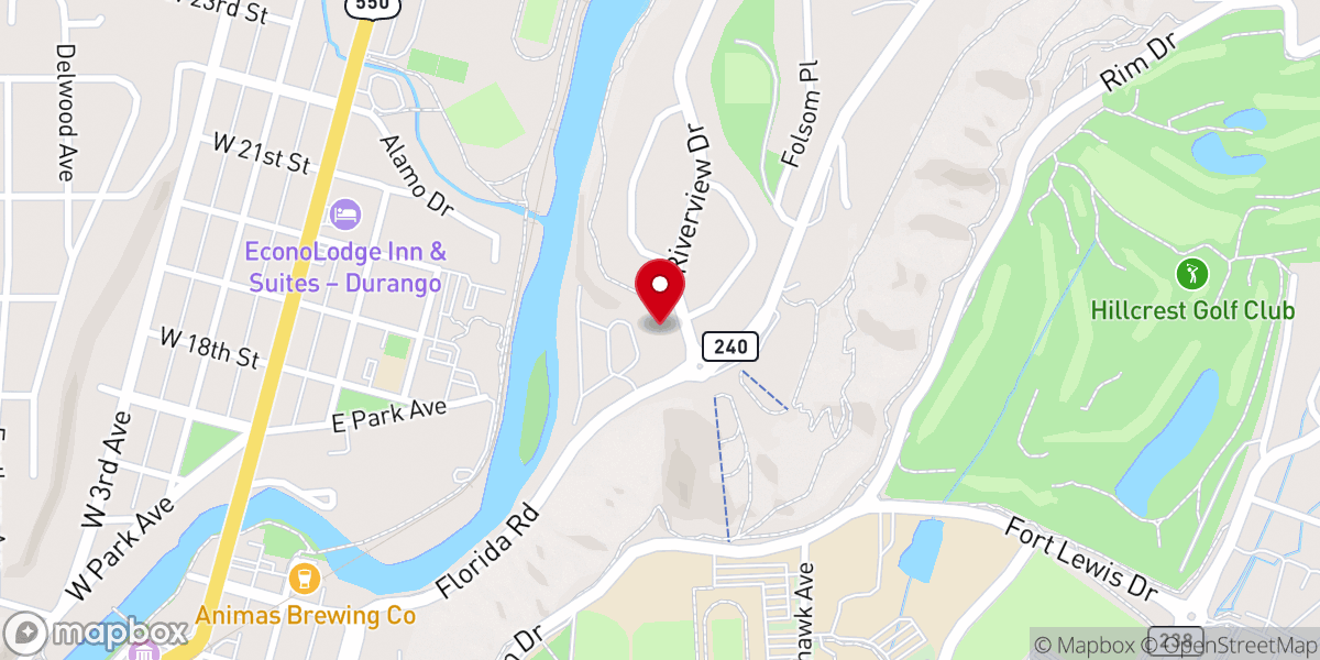 Map showing location of Christ the King Lutheran Church