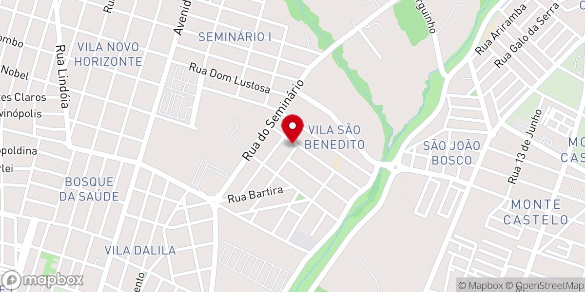 Map showing location of Igreja Batista Portal do Gramado