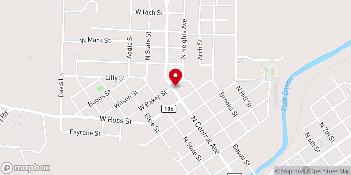 Map showing location of Central Avenue Iglesia de Cristo