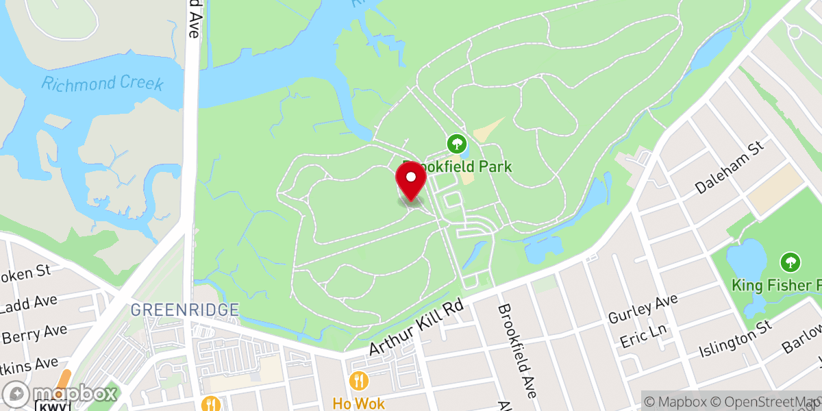 Map showing location of Brookfield Park