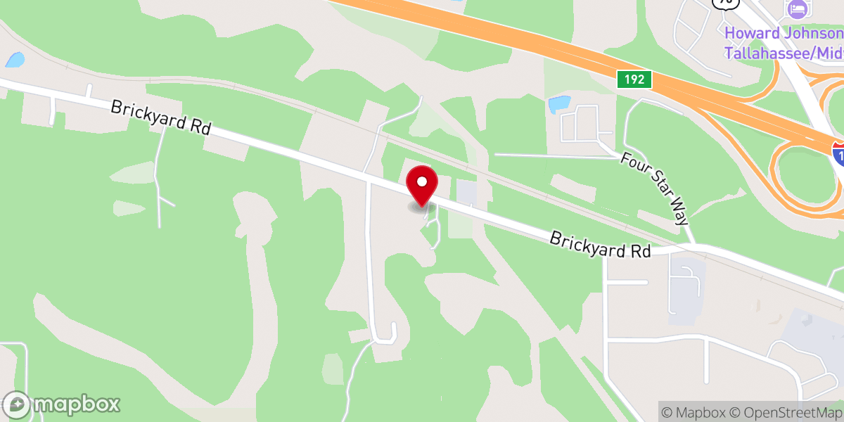Map showing location of Saint Luke Primitive Baptist Church