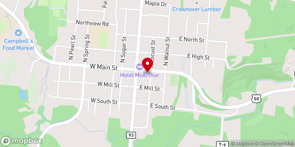 Map showing location of Lost and Found Worship Center