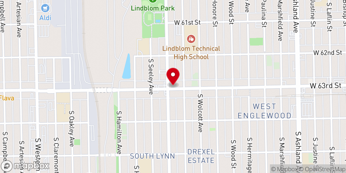 Map showing location of Shining Light Baptist Church