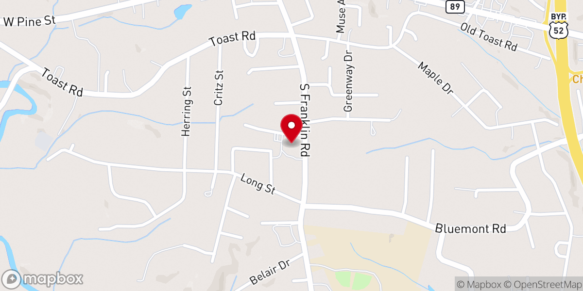 Map showing location of Thanks to Calvery Community Church