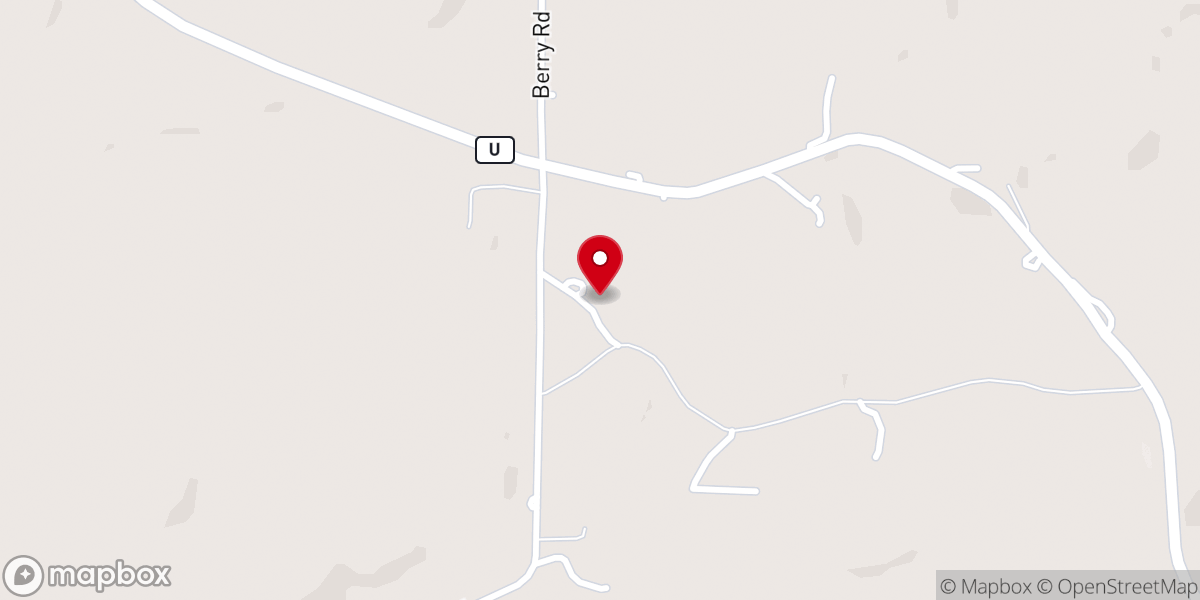 Map showing location of Mount Pisgah Church
