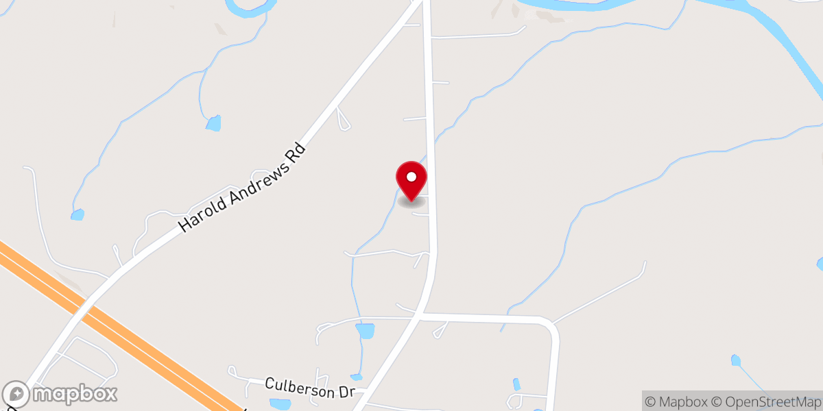 Map showing location of Calvary Faith Baptist Church