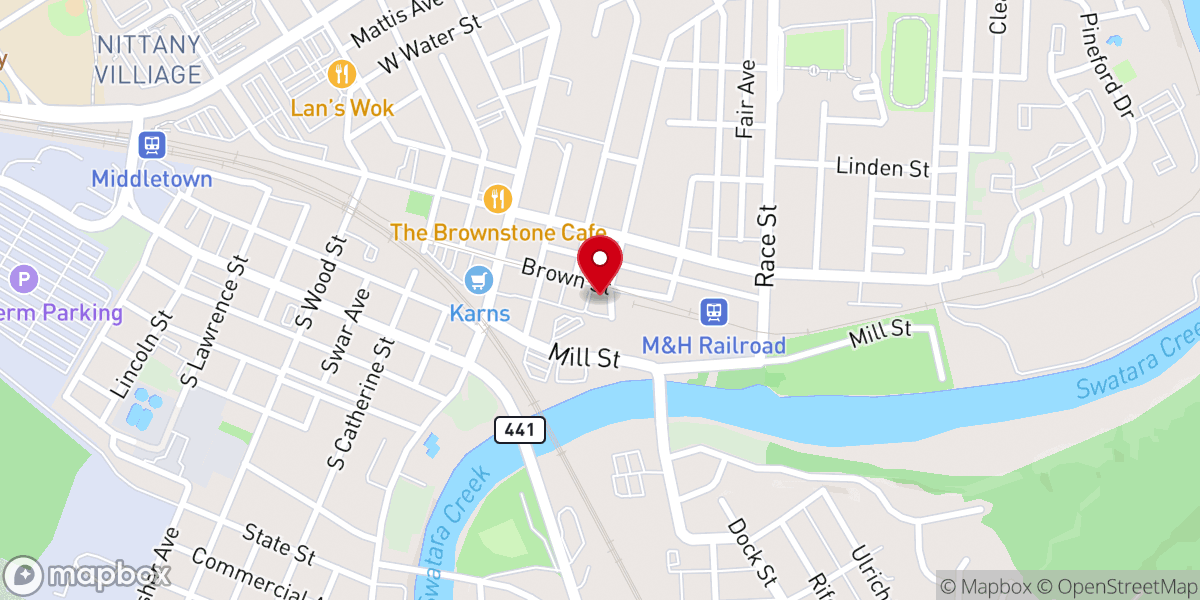 Map showing location of Faith Outreach Church