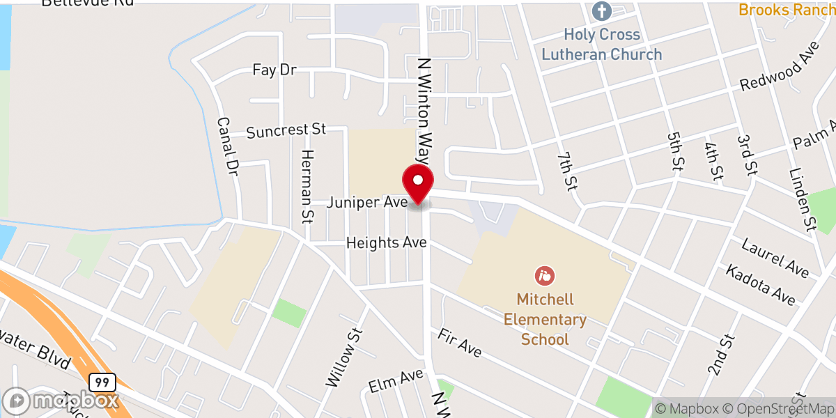 Map showing location of St. Anthony's Office