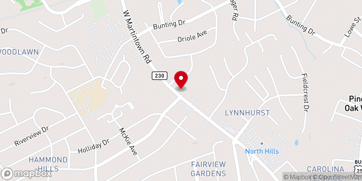 Map showing location of Saint Bartholomew's Episcopal Church