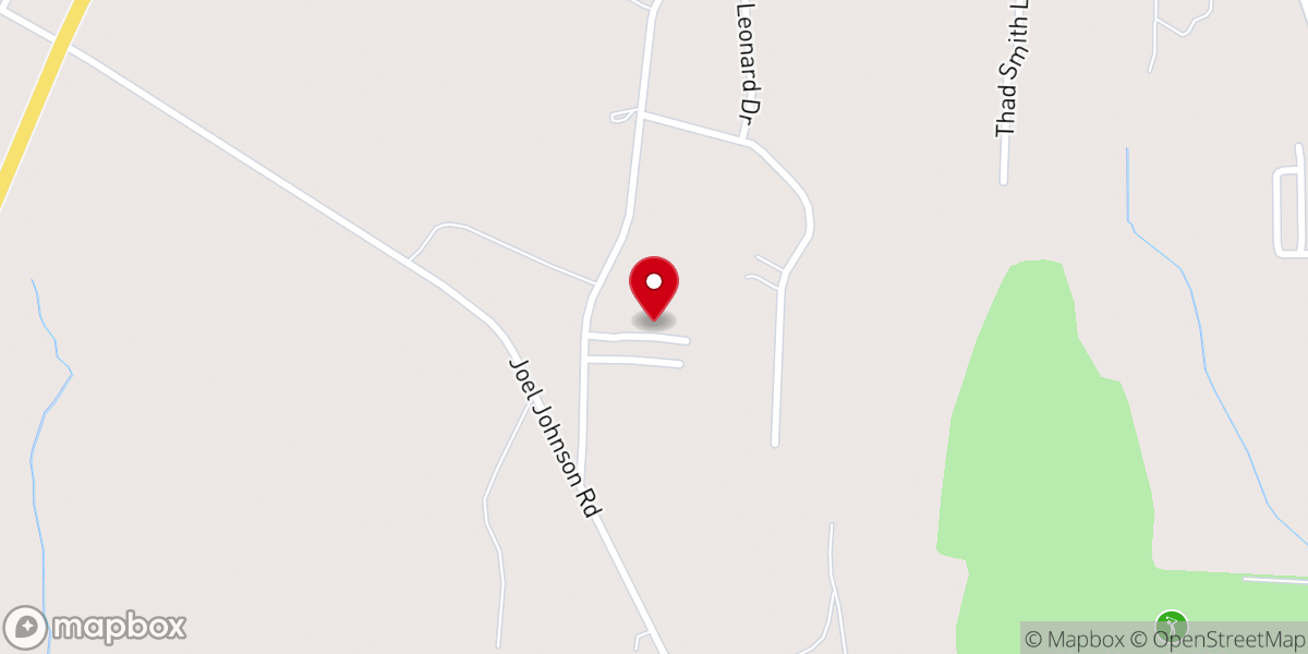 Map showing location of Jordan Temple Bible Church of God
