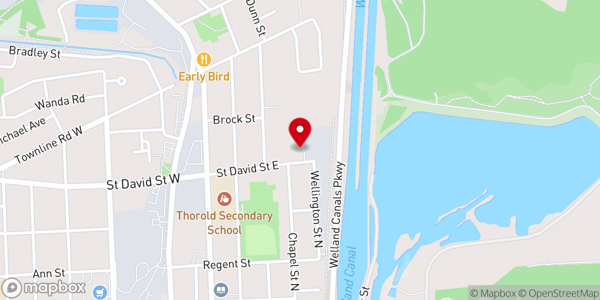 Map showing location of Mosque Aisha Thorold