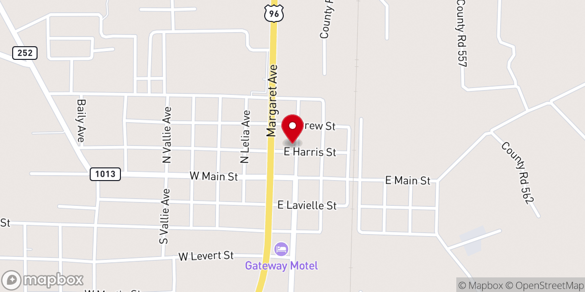Map showing location of Church of Cristo Rey
