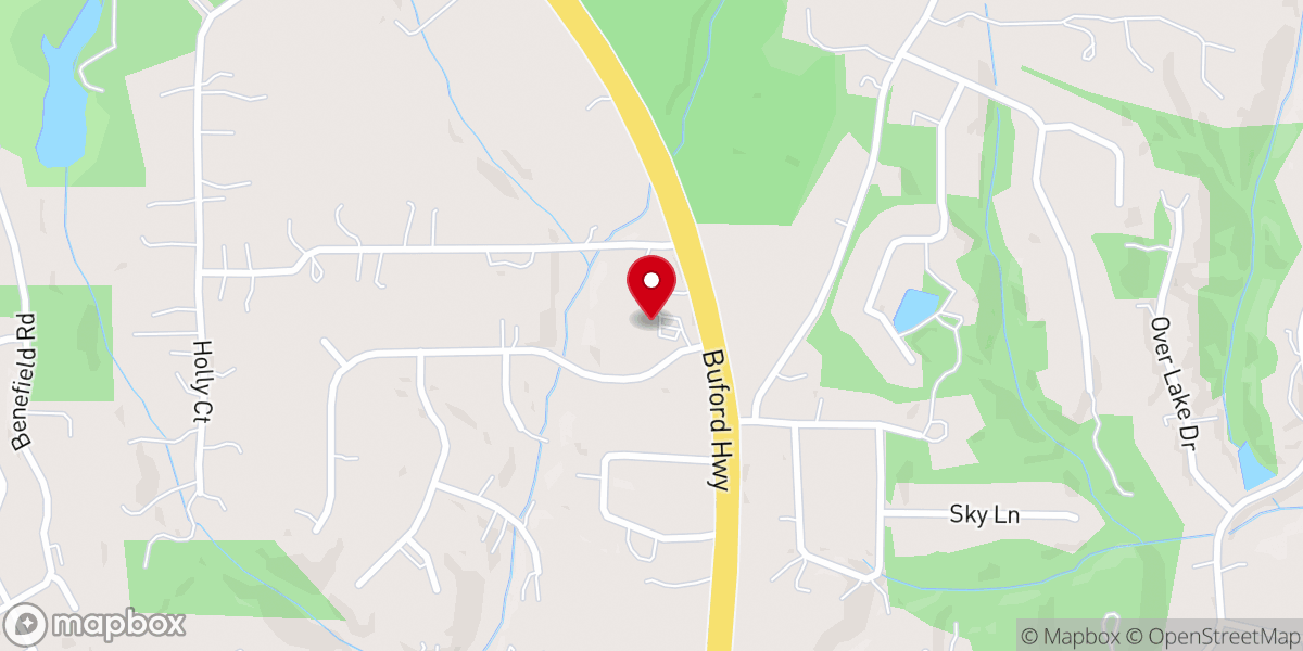 Map showing location of Community Bible Church
