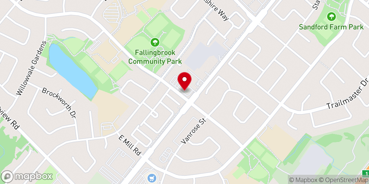 Map showing location of City Centre Church