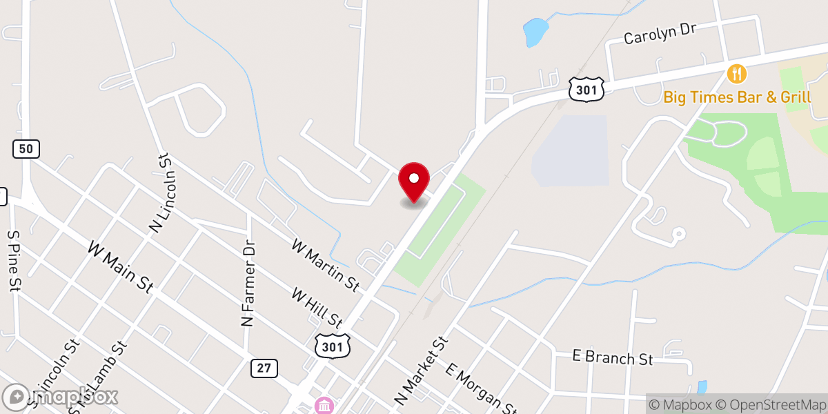 Map showing location of Truth Fellowship Church