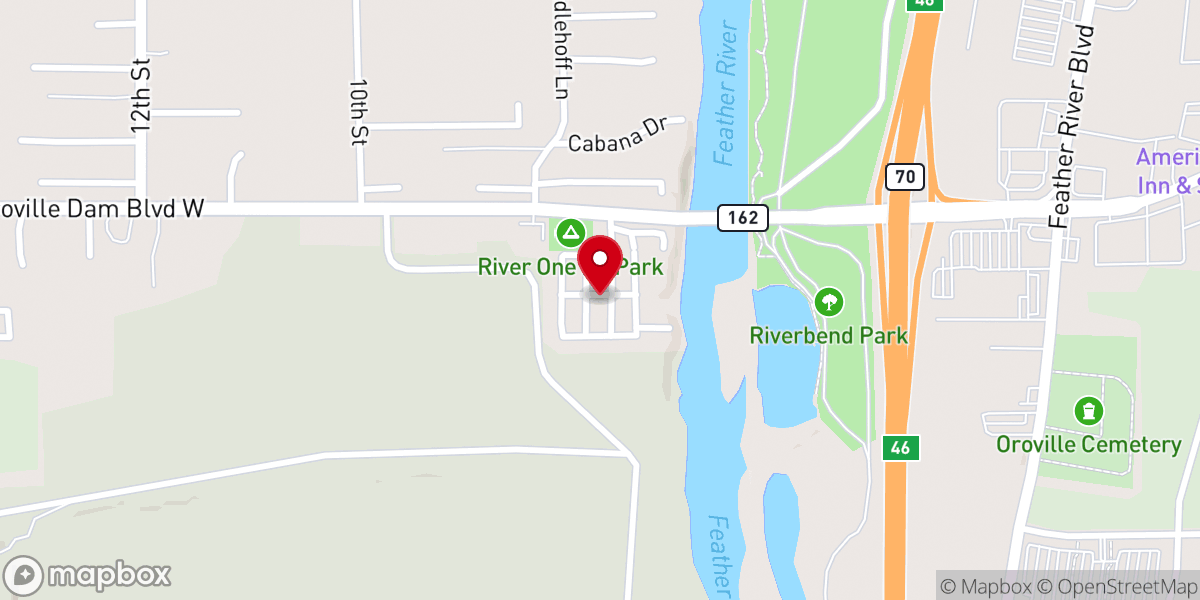 Map showing location of Feather River Church of Nature