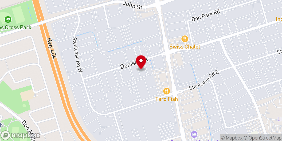 Map showing location of Mosaic Baptist Church