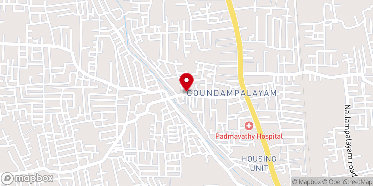Map showing location of The Pentecostal Mission Church - TPM Koundampalayam