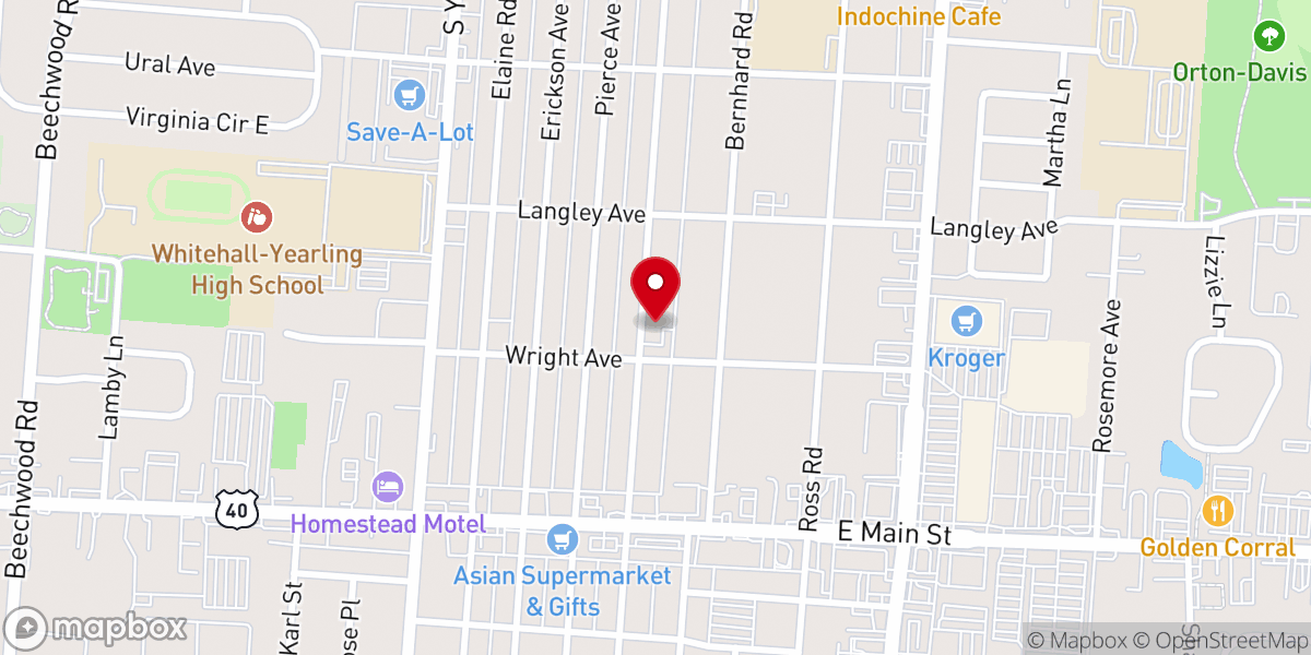 Map showing location of Westphal Avenue Baptist Church