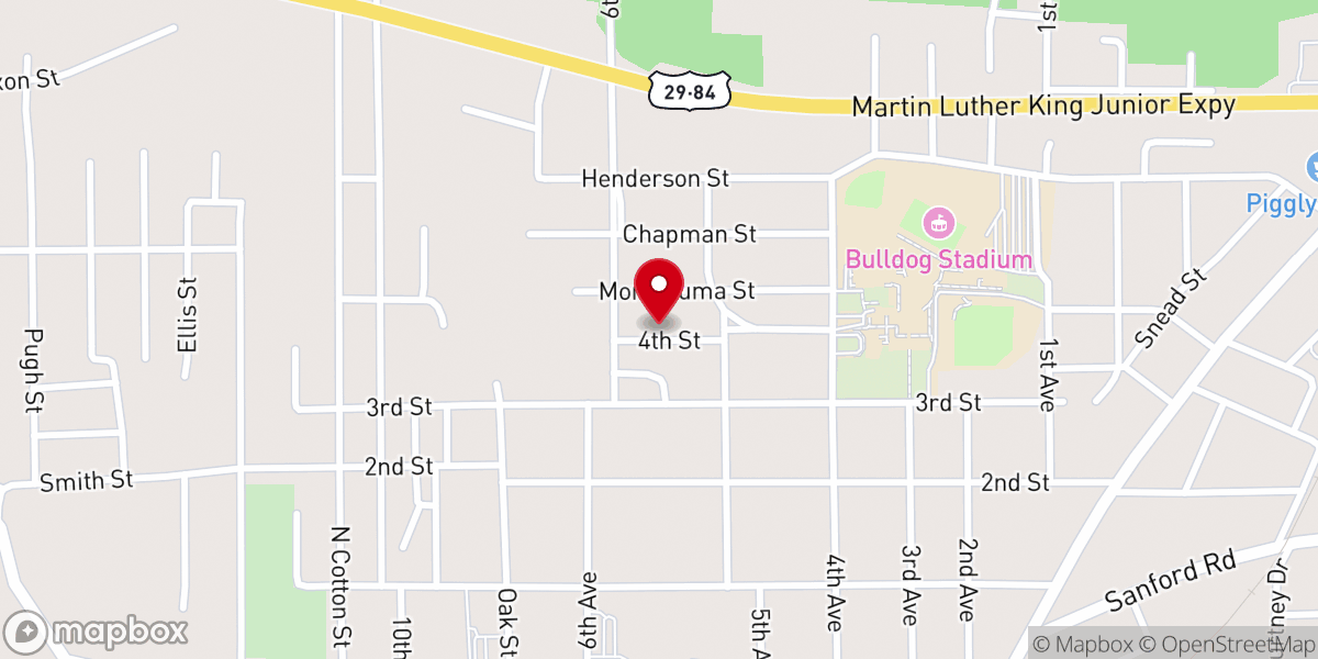 Map showing location of Great Commission Church