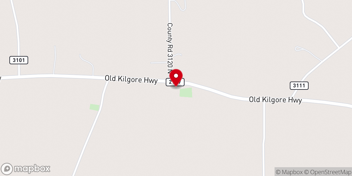 Map showing location of Mount Zion Church