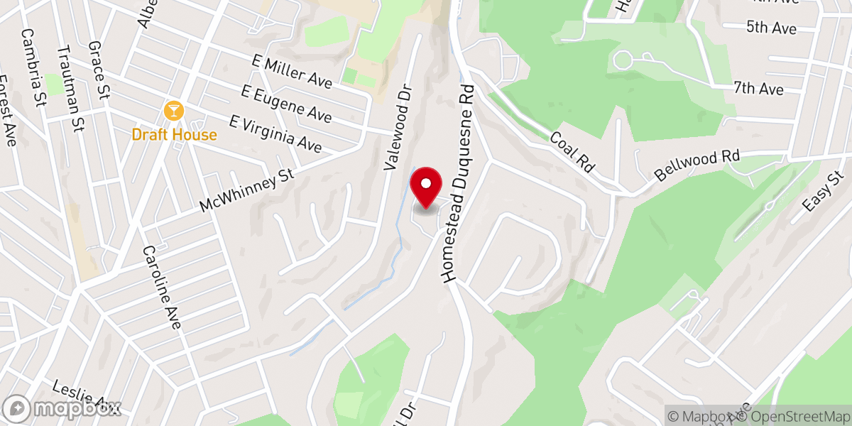 Map showing location of St Elias Byzantine Catholic Church