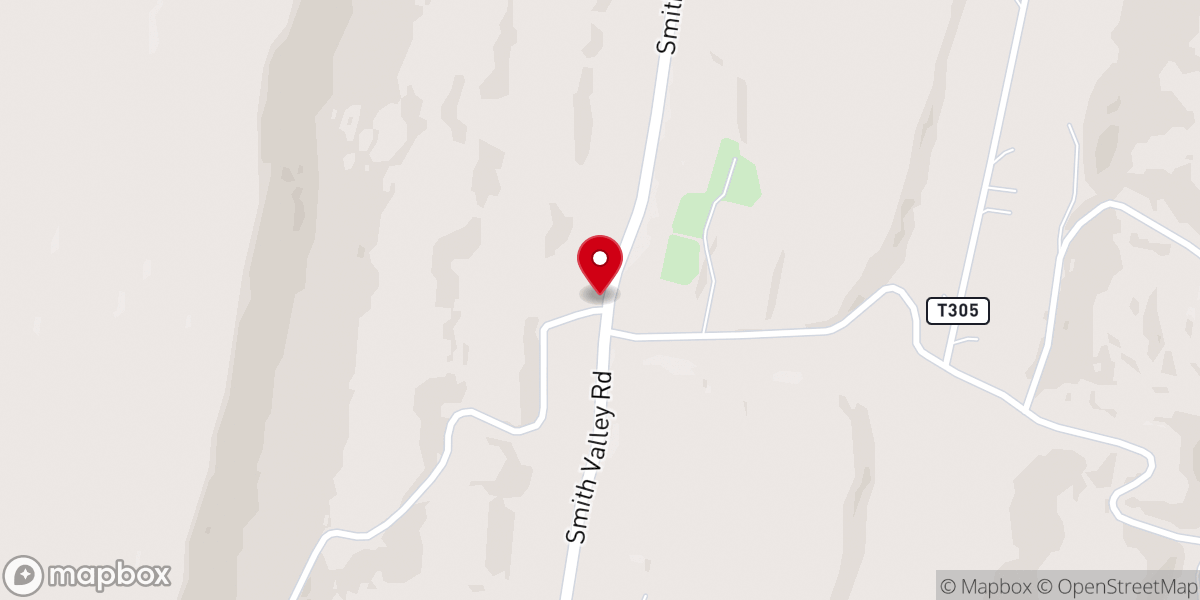 Map showing location of Bowman's Chapel United Methodist Church