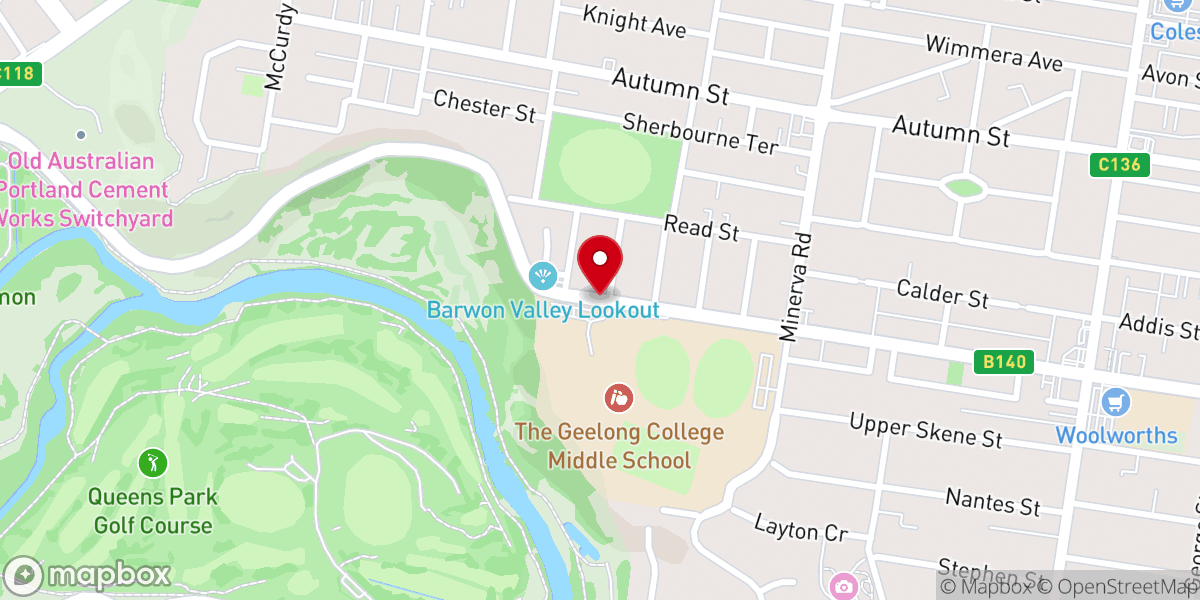 Map showing location of Aberdeen Street Baptist Church