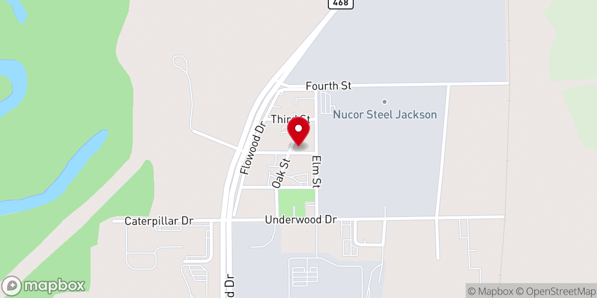 Map showing location of TurningPointe Church