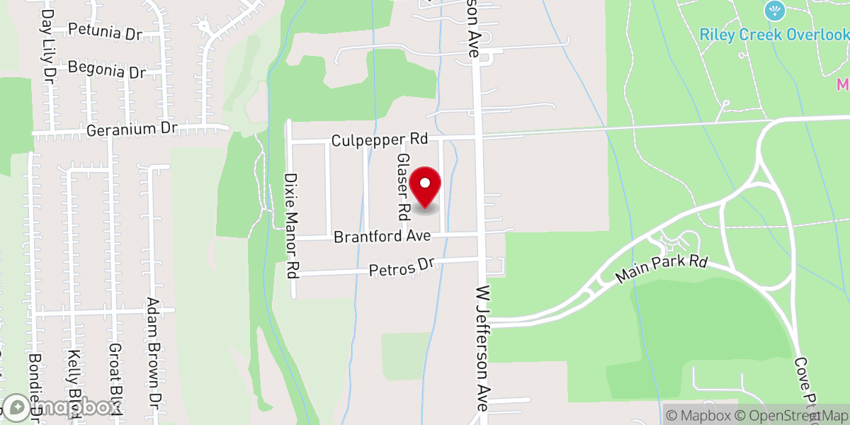 Map showing location of Upon This Rock Ministries