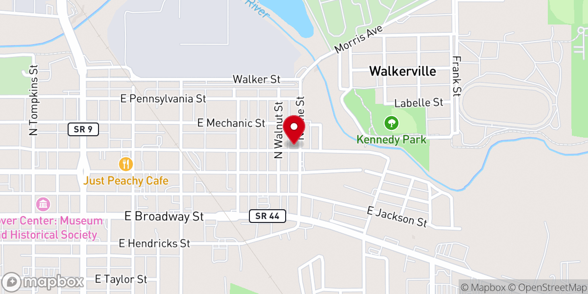 Map showing location of God's Grace International Worship Church