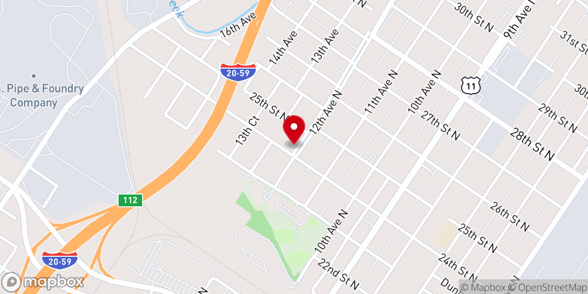 Map showing location of Zion Lutheran Church